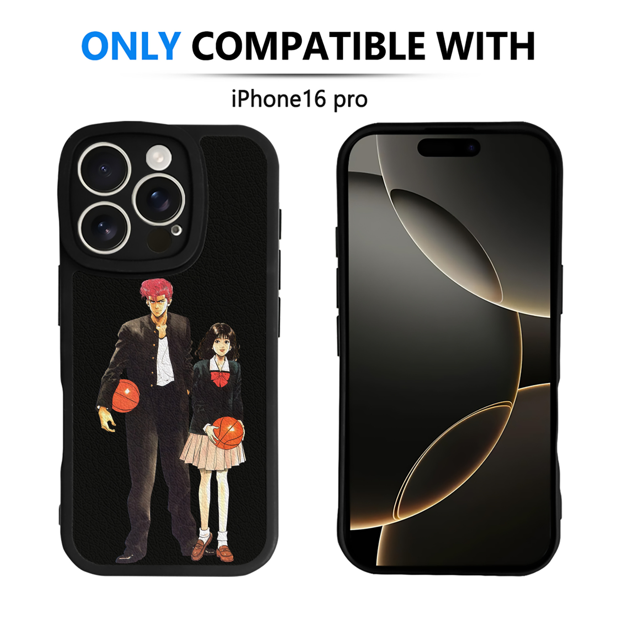 （画像用） SLAM DUNK／スラムダンク 【iPhone 16シリーズ対応】シリコンスマホケース（レザー調） 材質：シリコン